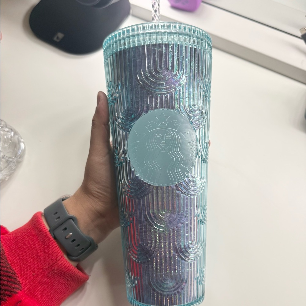 Starbucks Blue Mermaid Scale Tumbler
